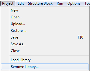 Remove libraries